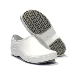 Sapato Hospitalar Branco Enfermagem Antiderrapante Impermeável Bracol Flip