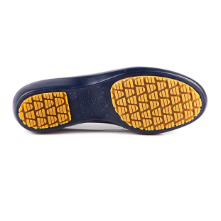 Sapato Enfermagem Hospitalar Antiderrapante Impermeável Femme Moov Azul