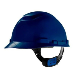 Capacete de Segurança 3M H-700 Azul Escuro com Suspensão Ajuste Fácil 