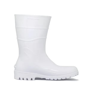 Bota de PVC Branca Bracol Cano Médio 26cm com Forro 82BPC600