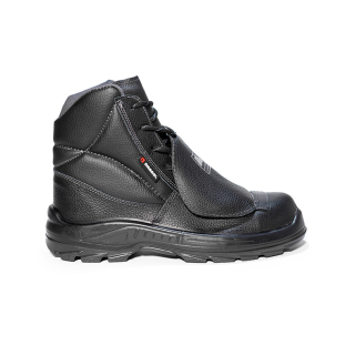 Botina de Segurança Manobreiro Titan BMMS Bracol Couro Bico Composite