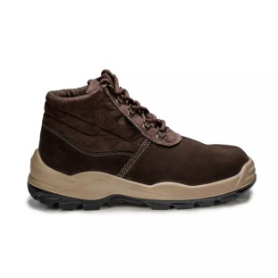 Botina de Segurança Bracol BAFN Marrom Nobuck Bico Composite Bidensidade CA 42169