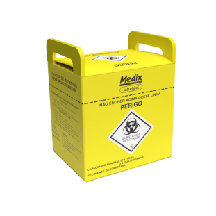 Caixa Coletor Perfuro Cortante Sustentável 07 Litros Medix