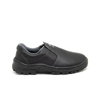Sapato de Segurança Preto Kadesh Imbiseg Couro Relax