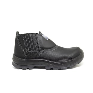 Botina de Segurança Bracol BELS Palmilha Antiperfuro Couro Relax Bico Composite Bidensidade
