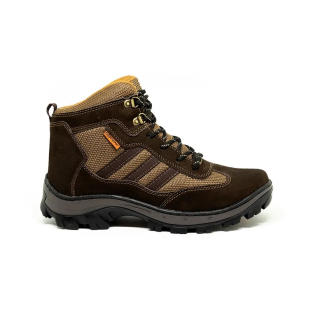 Bota de Trilha Gogowear Ruger Marrom Nobuck Bico PVC Borracha