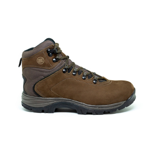 Botina de Segurança Estival Trekking Couro Nobuck Bico PVC Borracha