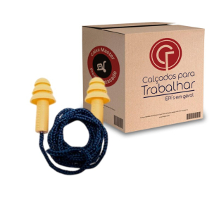 100 Protetor Auricular Silicone Plug Salmão 18dB Maxxi Royal CA 11512