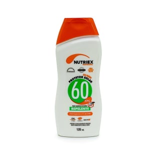 Protetor Solar FPS 60 1/3 UVA Com Repelente 120ML Nutriex