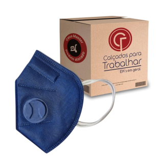 25 Máscara Respirador PFF2 Com Válvula Airblock Idamm CA 52856