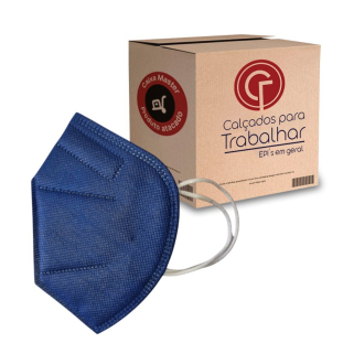 100 Máscara Respirador PFF2 Sem Válvula Airblock Idamm CA 52854