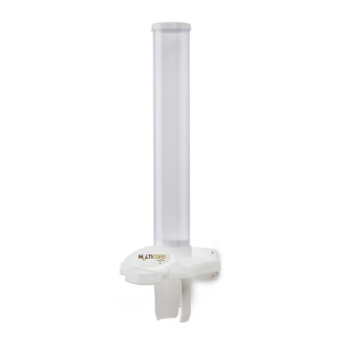 Dispenser Suporte Poupador De Copos Café 50ml Branco Nobre