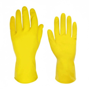 Luva Latex Multiuso Amarela Limpeza Faxina MBLife Medix CA 44541