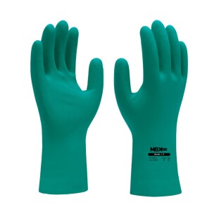 Luva Nitrílica Multiuso Proteção Química Flocada Medix CA 48884