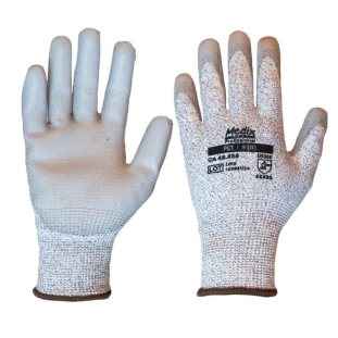Luva Anticorte PU Emborrachada PU3 Medix CA 48856