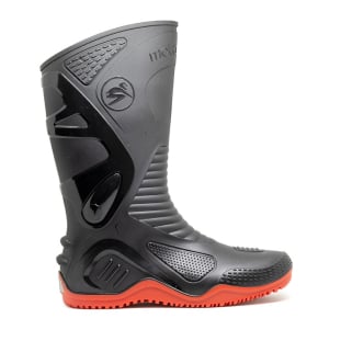 Bota Motociclista Bracol Motosafe PVC Antiderrapante Cano Longo Vermelho