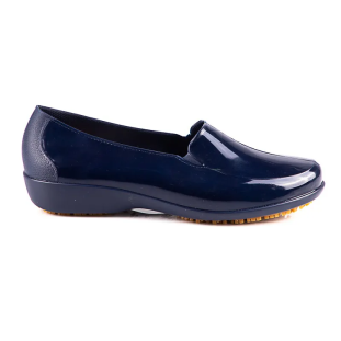 Sapato Enfermagem Hospitalar Antiderrapante Impermeável Femme Moov Azul