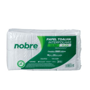 Papel Toalha Interfolhado 18x20 Slim Flex Nobre 1000 Folhas