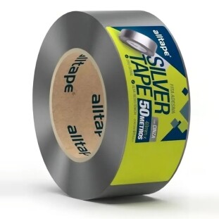 Fita Adesiva Silver Tape Cinza 48x50m Alltape