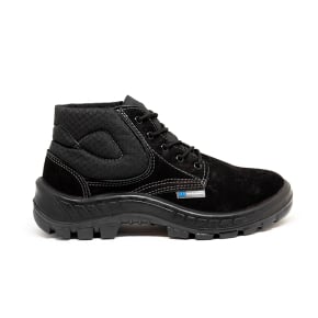 Botina de Segurança Marluvas 50b26 Preto Nobuck Bico PVC Bidensidade