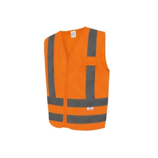 Colete Refletivo com 1 Bolso Fluorescente Steelflex