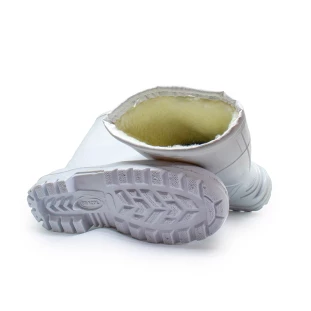 Bota de PVC Branca Bracol Cano Médio 26cm com Forro Térmico 85BPC600FT
