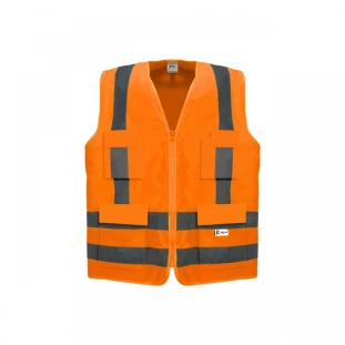 Colete Refletivo de Segurança Fluorescente 4 Bolsos KALIPSO