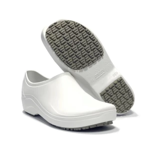 Sapato Hospitalar Branco Enfermagem Antiderrapante Impermeável Bracol Flip