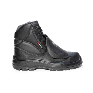 Botina de Segurança Manobreiro Titan BMMS Bracol Couro Bico Composite