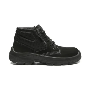 Botina de Segurança Bracol Nobuck Preto Bico Pvc Bidensidade BAEN