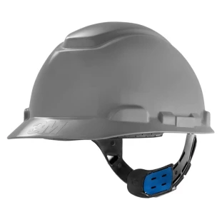 Capacete de Segurança 3M H-700 Cinza com Suspensão Ajuste Fácil