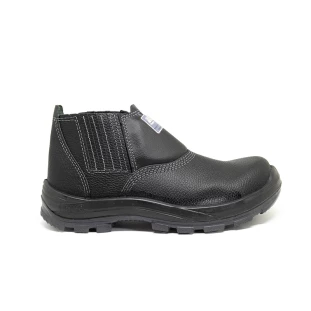 Botina de Segurança Bracol BELS Palmilha Antiperfuro Couro Relax Bico Composite Bidensidade
