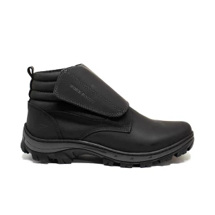 Botina de Segurança Gogowear MX2 Couro Bico PVC Fechamento Velcro