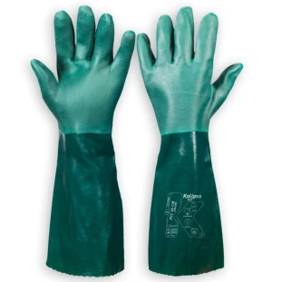 Luva de PVC 45cm Cano Longo com Forro Kalipso