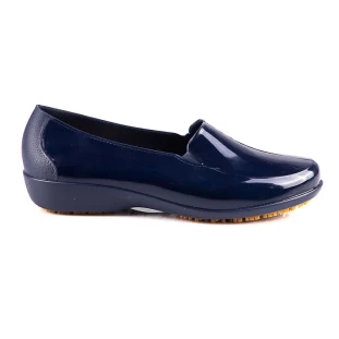 Sapato Enfermagem Hospitalar Antiderrapante Impermeável Femme Moov Azul