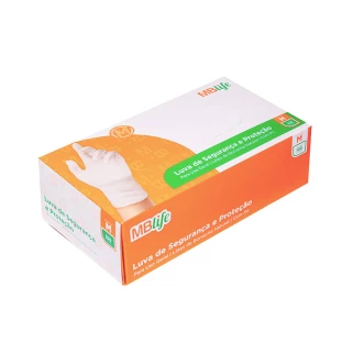 Luva Látex Descartável com Pó 100un MBlife